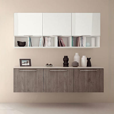 Assemble Modern Kitchen Cabinets  Wooden High Gloss Laminate