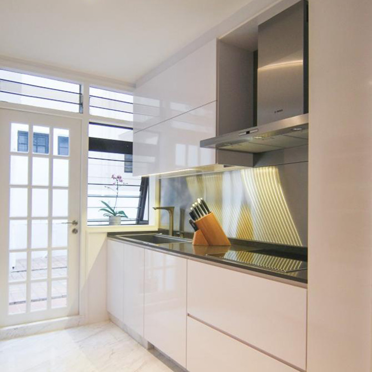 Australian Project Pictures Modern Kitchen Cabinets  High Gloss White Lacquer