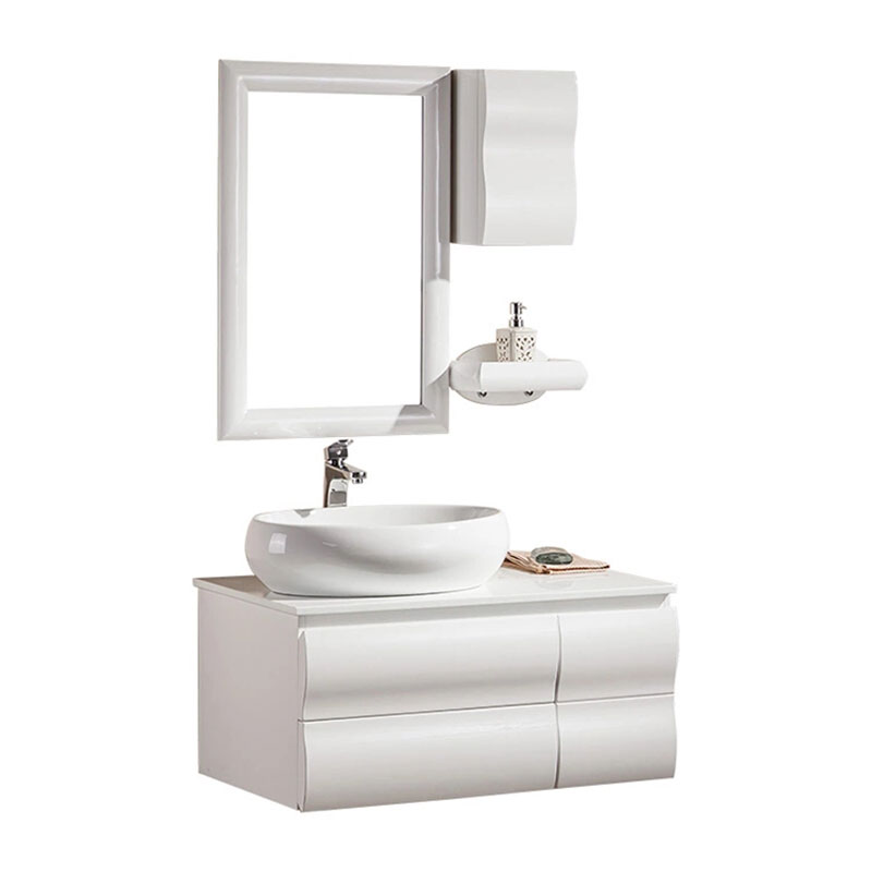 Top solid wood bathroom vanity for business-1