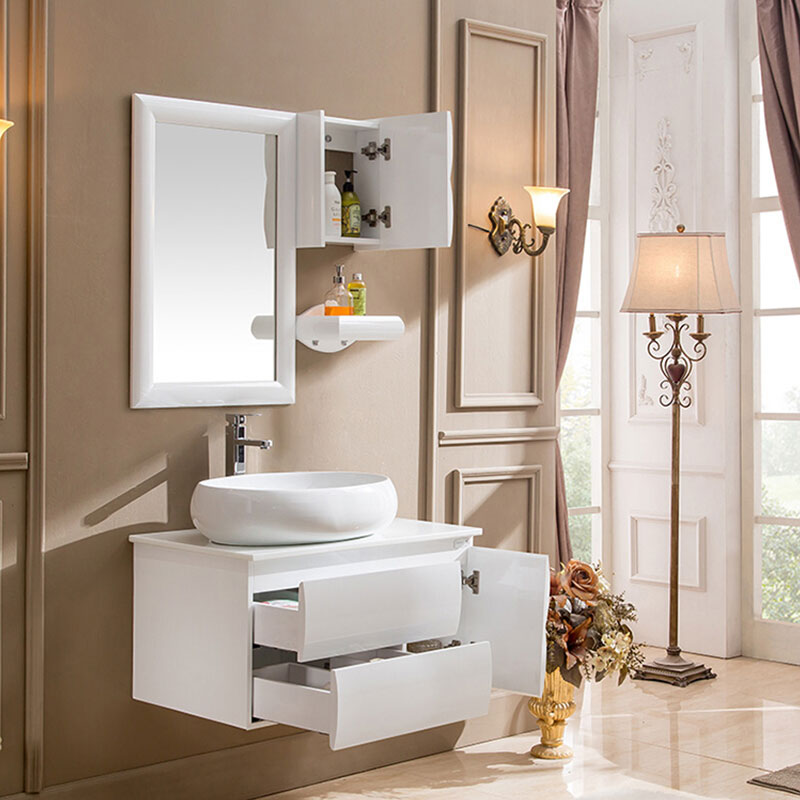 Hot Selling Manufacture Mirror PVC Vanity Bathroom Cabinet