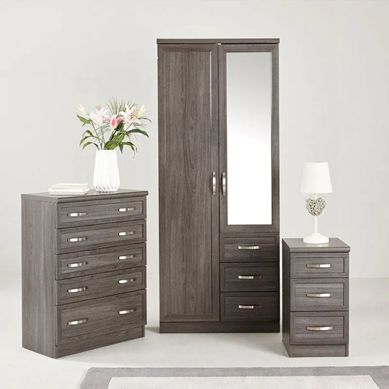 Custom Closet Bedroom Furniture Wardrobe With Mirror