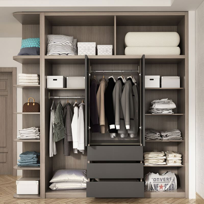 Bedroom Closet Cupboard Wardrobe Wooden Modern