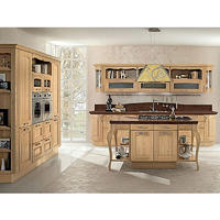 Customized Size Classic Modern Kitchen Cabinets Solid Wood New