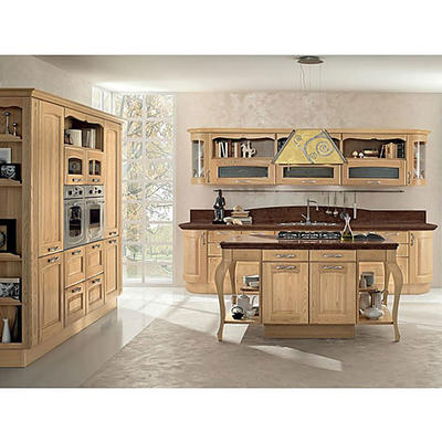 Customized Size Classic Modern Kitchen Cabinets Solid Wood New