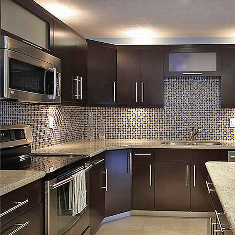 Custom kitchen cabinet designs solid wood Suppliers-1