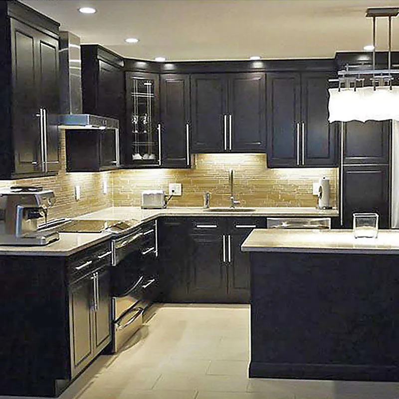 Luxury Solid Wood Modern Kitchen Cabinets Cabinet