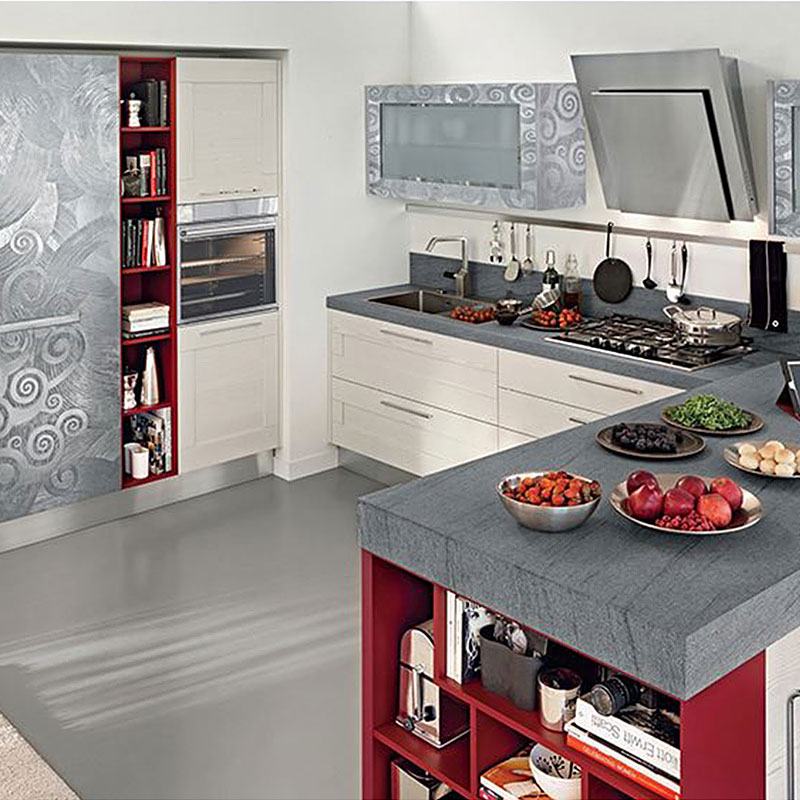 High-quality grey kitchen cabinet company-1