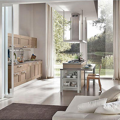Modern Solid Wood Kitchen Wall Cabinet Manufacturer Design