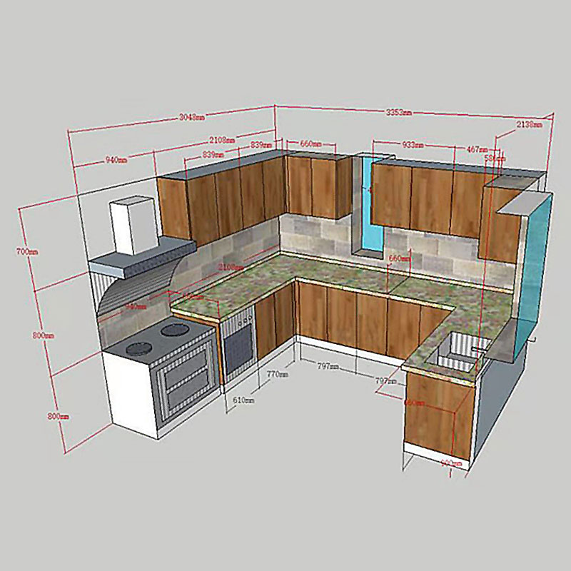 Y&r Furniture cabinet kitchen modern company-2