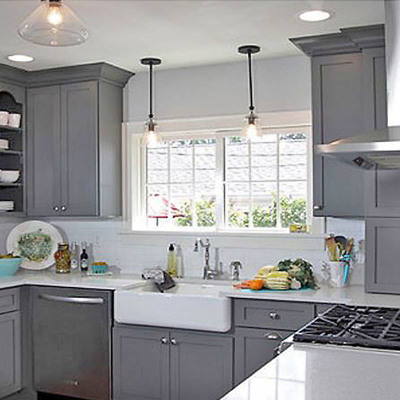 Solid Wood Whole Kitchen Set Modern Kitchen Cabinets Pantry Design