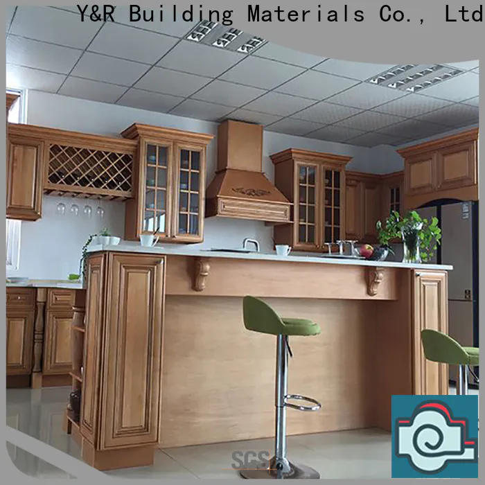 Y&R Building Custom wood cabinet kitchen for business