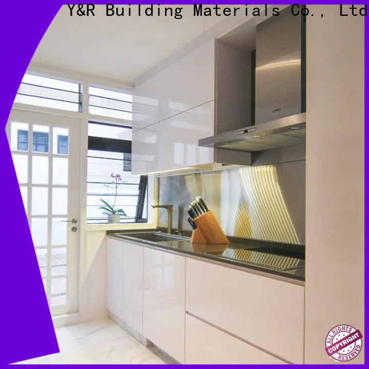 Y&R Building modern kitchen cabinets for business