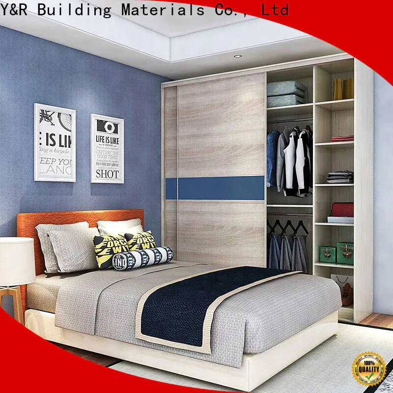 Y&r Furniture High-quality grey sliding wardrobe factory