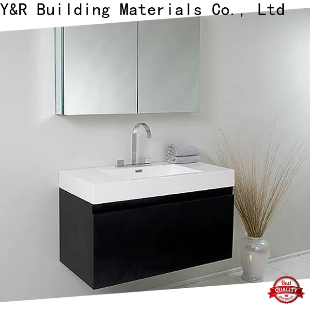 Y&r Furniture 72 inch double sink bathroom vanity top factory