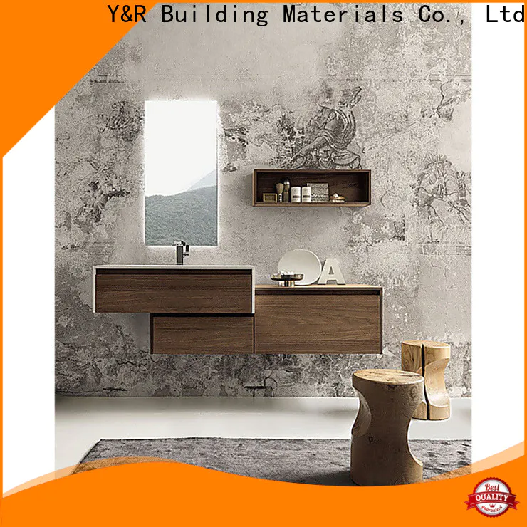 Y&r Furniture Custom double sink bathroom vanity top Suppliers