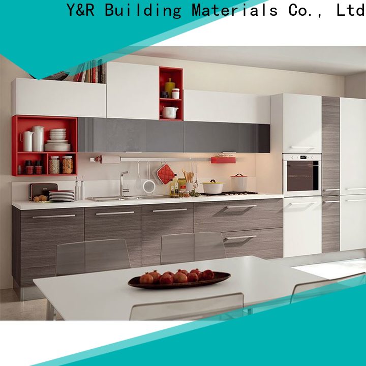 Y&r Furniture Best contemporary style kitchen cabinets factory