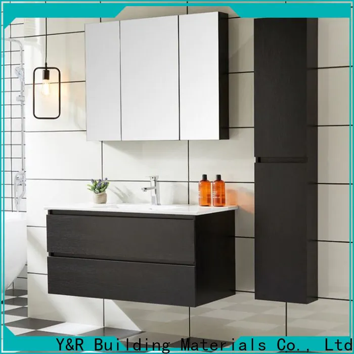 Y&r Furniture pvc bathroom cabinet with mirror manufacturers