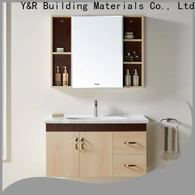 Y&r Furniture Top wooden floating bathroom vanity Supply