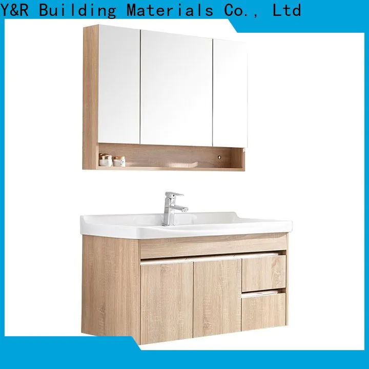 Y&r Furniture Best pvc bathroom mirror cabinet factory