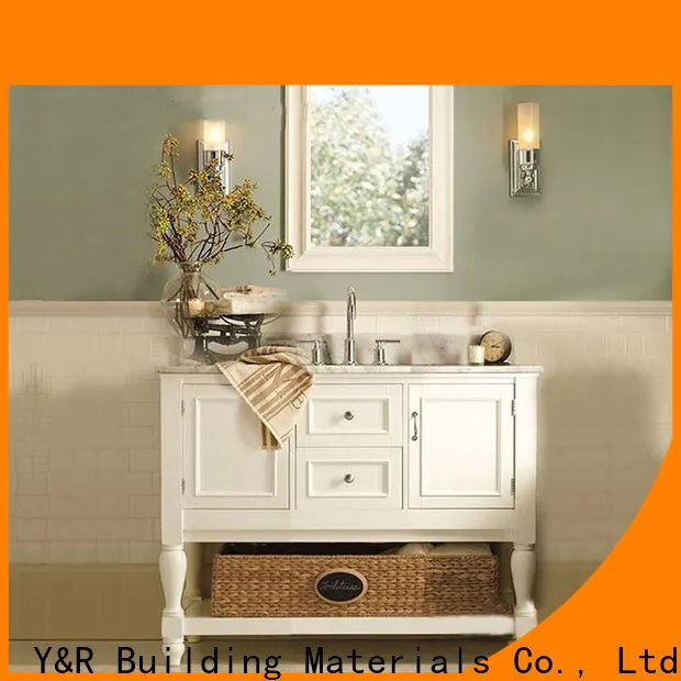 Y&r Furniture solid wood wall mounted bathroom vanity for business