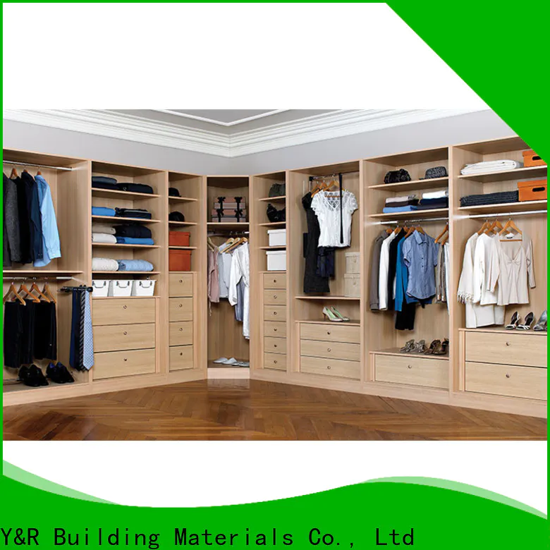 Y&r Furniture Wholesale modern small walk in closet factory